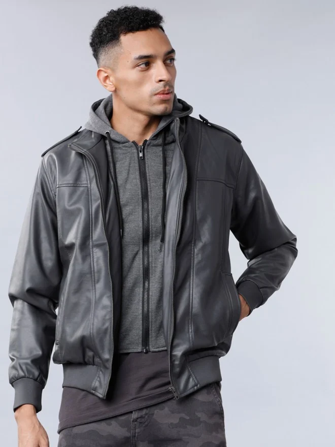 Black Leather Jacket mens