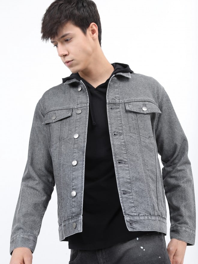 Mens grey denim jacket